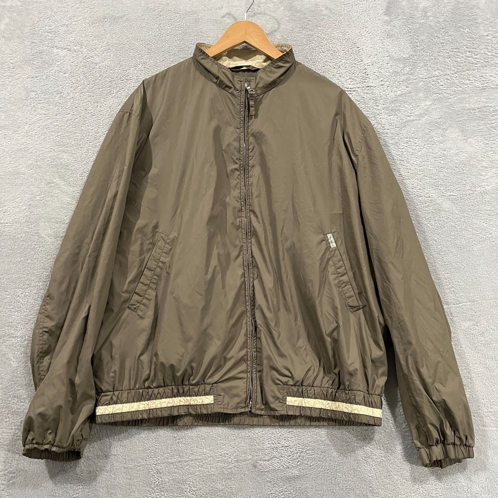 Vintage‎ Faconnable Jacket Mens XL Harrington Full Zip 80's 90's Windbreaker